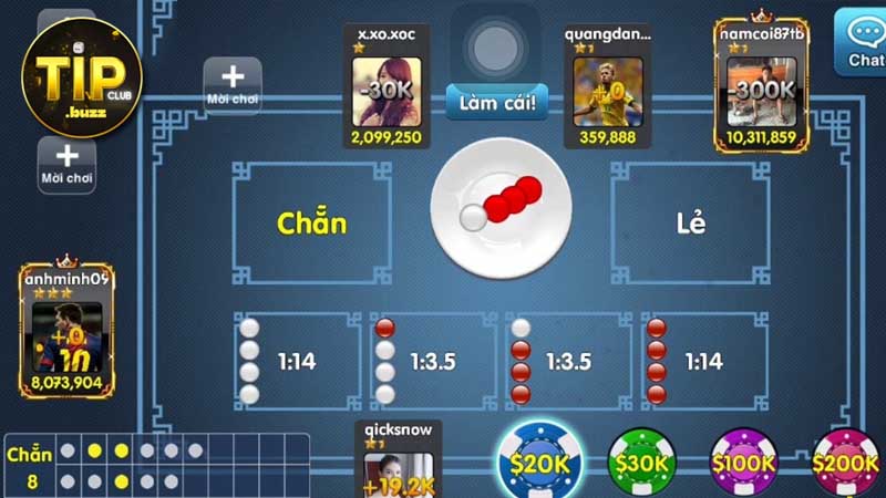 Lưu ý tân binh Tipclub để chiến thắng